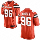 Nike Men & Women & Youth Browns #96 Cooper Orange Team Color Game Jersey
